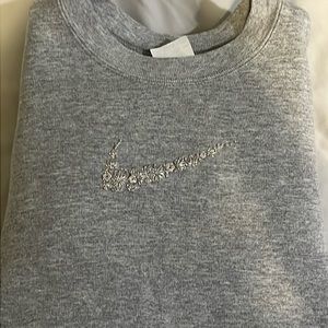 Hand Sewn Floral Nike Check SweatShirt🌸😇